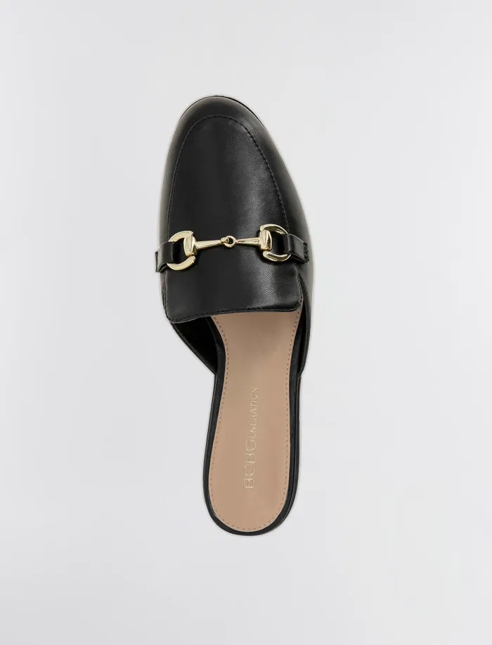 Women Shoes BCBG Black Zorie Loafer Mule Black
