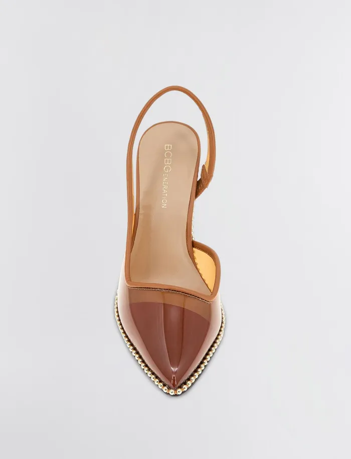 Women Shoes BCBG Brown Hamina Pump Sugar Almond