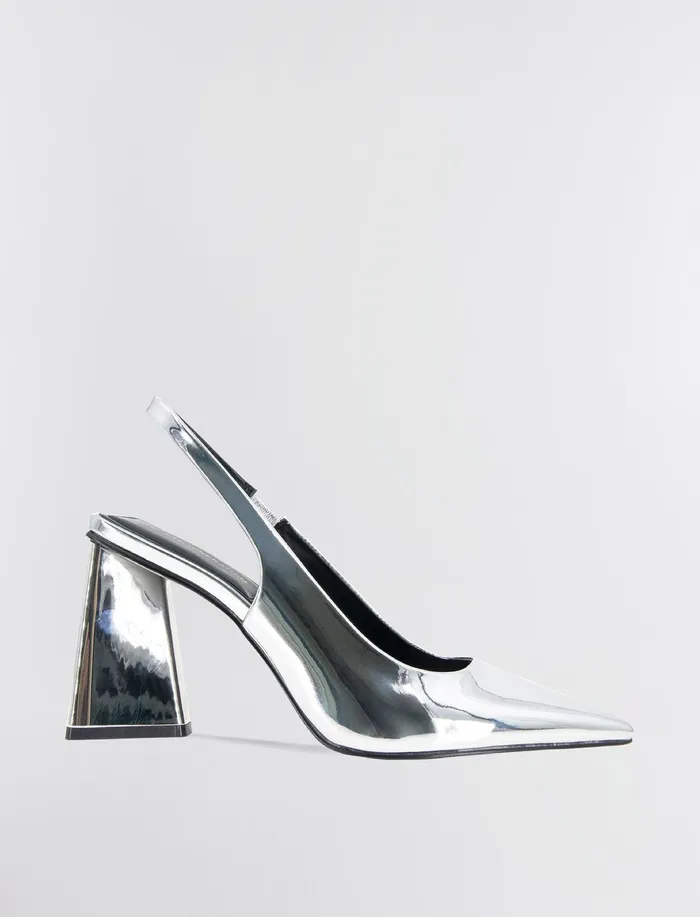 Women Shoes BCBG Silver Trina Pump Heel Silver