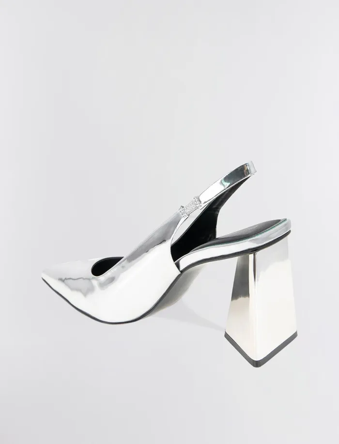 Women Shoes BCBG Silver Trina Pump Heel Silver