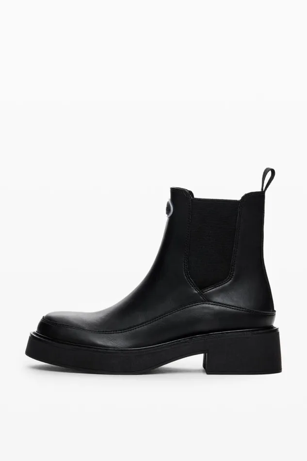 Women Shoes Desigual Faux Leather Ankle Boot