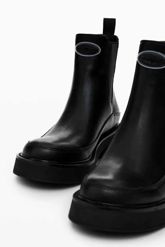 Women Shoes Desigual Faux Leather Ankle Boot
