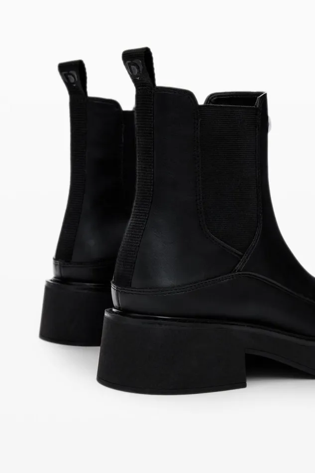 Women Shoes Desigual Faux Leather Ankle Boot