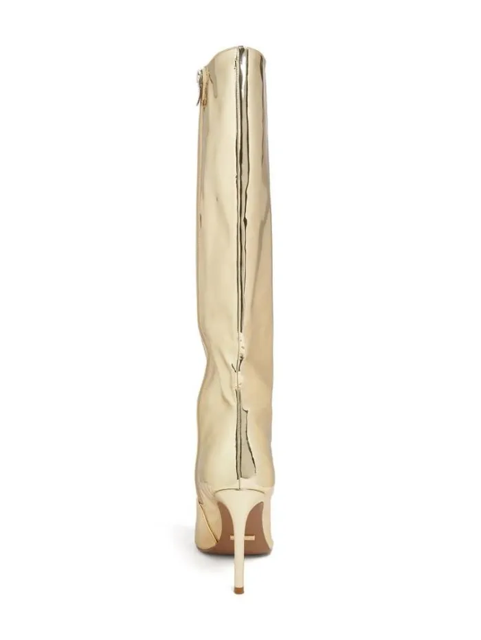 Women Shoes Marciano Brandy KneeHigh Boot Gold2