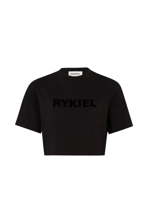 Women Shortsleeved Crewneck Tshirt Black Black Sonia Rykiel TShirts