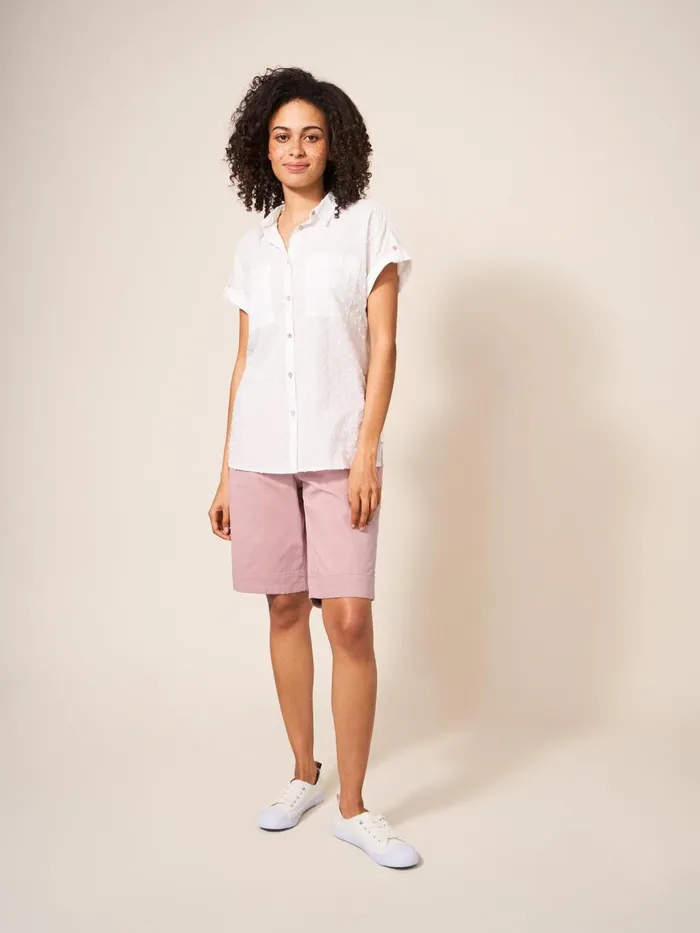 Women SHORTS White Stuff Hayley Organic Chino Shorts Mid Pink Women SHORTS White Stuff Hayley Organic Chino Shorts Mid Pink
