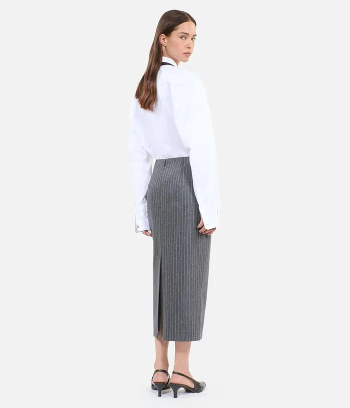 Women Skirts and Shorts THE KOOPLES Midlength Striped Pencil Skirt