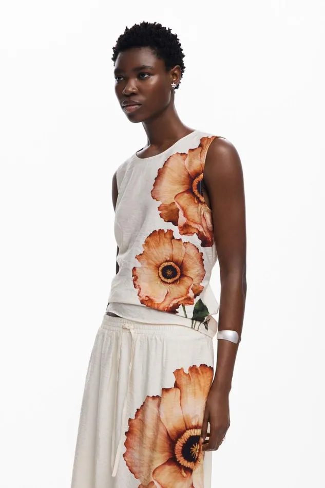 Women Skirts Desigual Floral Midi Skirt