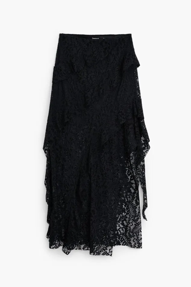 Women Skirts Desigual Lace Pencil Skirt Women Skirts Desigual Lace Pencil Skirt
