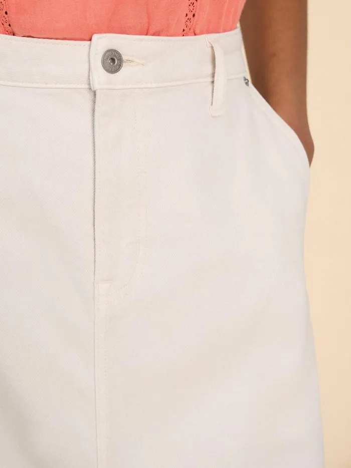 Women SKIRTS White Stuff Allie Denim Midi Skirt Light Natural Women SKIRTS White Stuff Allie Denim Midi Skirt Light Natural