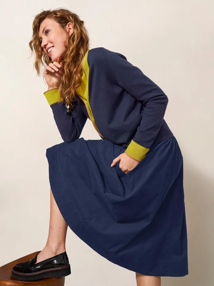 Women SKIRTS White Stuff Charlotte Cord Midi Skirt Dark Navy Women SKIRTS White Stuff Charlotte Cord Midi Skirt Dark Navy