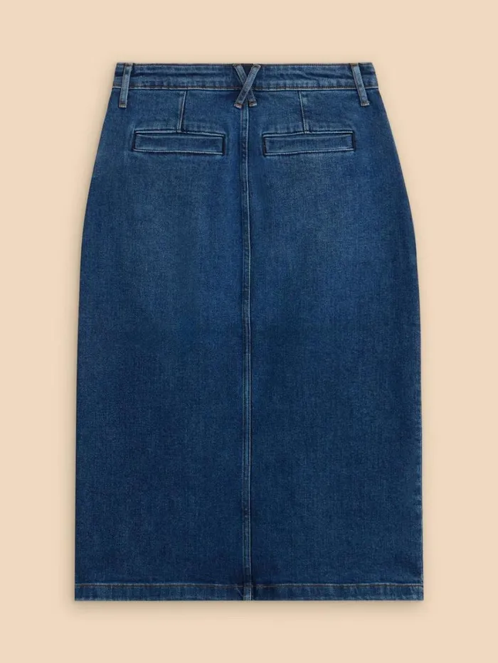 Women SKIRTS White Stuff Penny Denim Midi Skirt Mid Denim