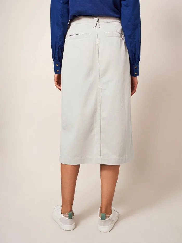 Women SKIRTS White Stuff Penny Midi Skirt Mid Grey Women SKIRTS White Stuff Penny Midi Skirt Mid Grey