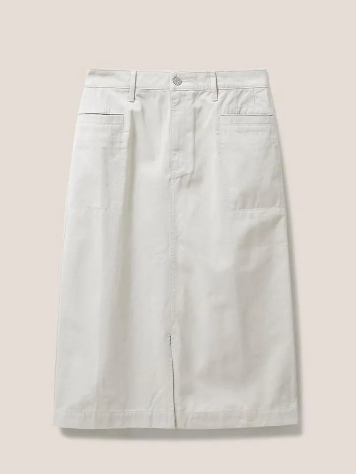 Women SKIRTS White Stuff Penny Midi Skirt Mid Grey Women SKIRTS White Stuff Penny Midi Skirt Mid Grey