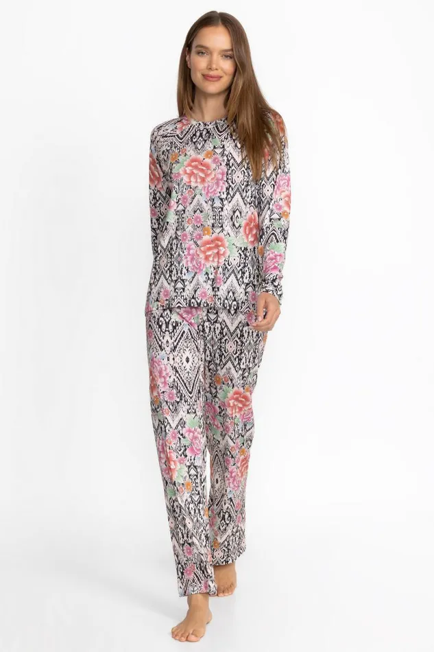 Women Sleepwear Johnny Was THE RAGLAN PJ SET Azzie Flower
