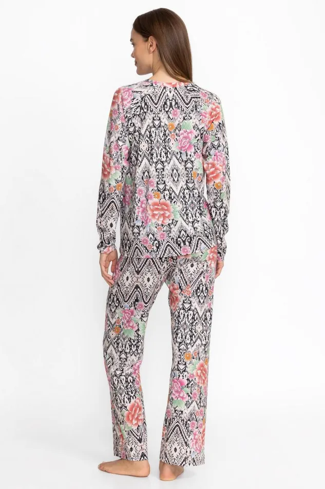 Women Sleepwear Johnny Was THE RAGLAN PJ SET Azzie Flower