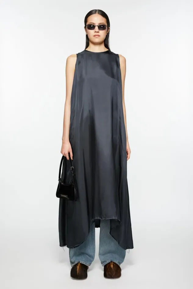 Women Sleeveless Dress Anthracite Grey Acne Studios Dresses