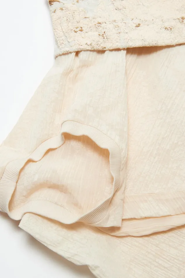 Women Sleeveless Dress Print Ecru Beige Acne Studios Dresses