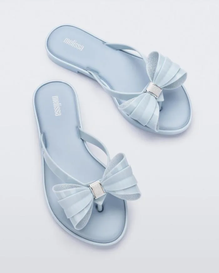 Women Slim Flip Flop Glitter Blue Melissa Flip Flops