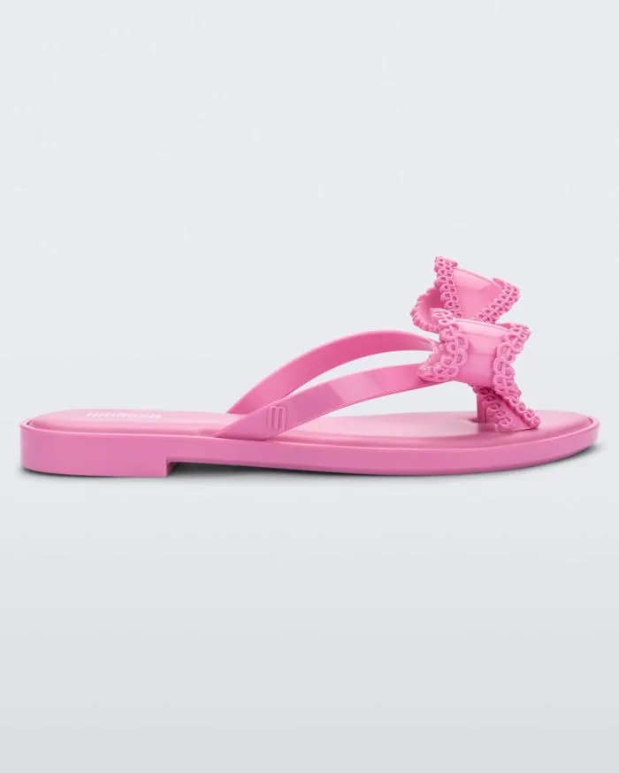 Women Slim Pink Melissa Flip Flops