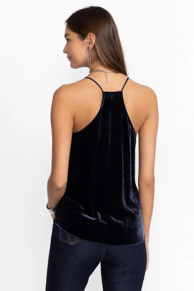 Women Slips and Camis Johnny Was ETTA CAMI VELVET Navy Women Slips and Camis Johnny Was ETTA CAMI VELVET Navy