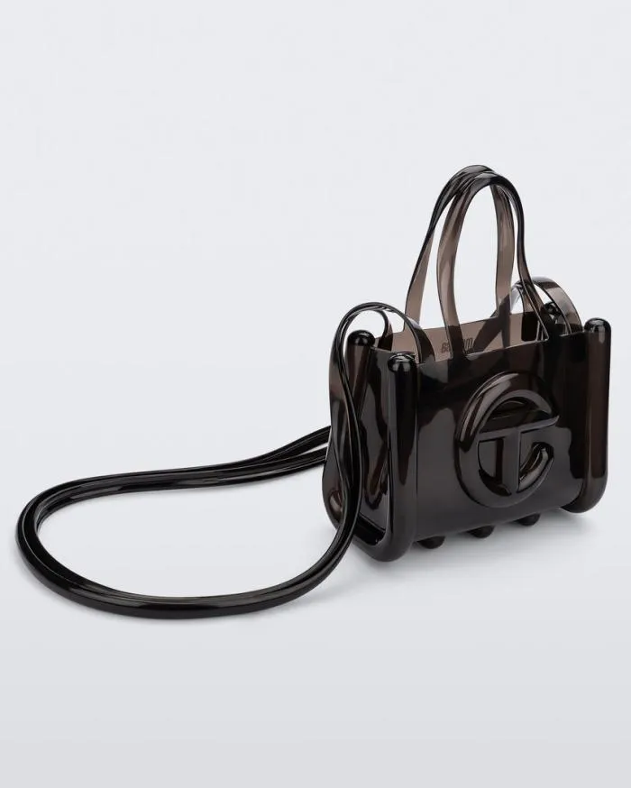 Women Small Jelly Shopper Black Melissa Handbags