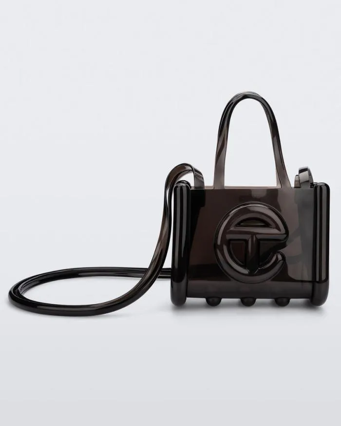 Women Small Jelly Shopper Black Melissa Handbags