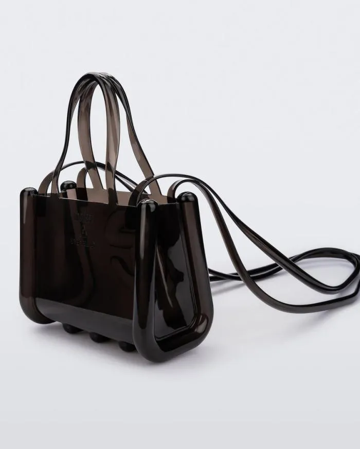 Women Small Jelly Shopper Black Melissa Handbags