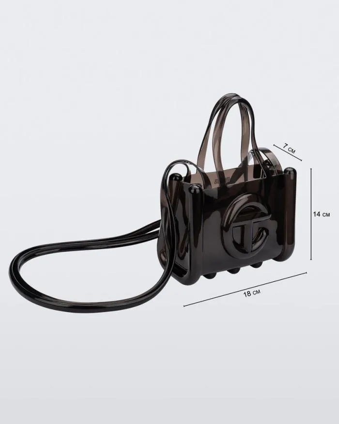 Women Small Jelly Shopper Black Melissa Handbags