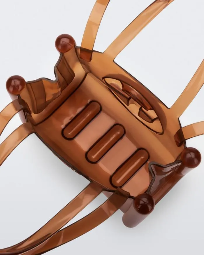 Women Small Jelly Shopper Brown Melissa Handbags
