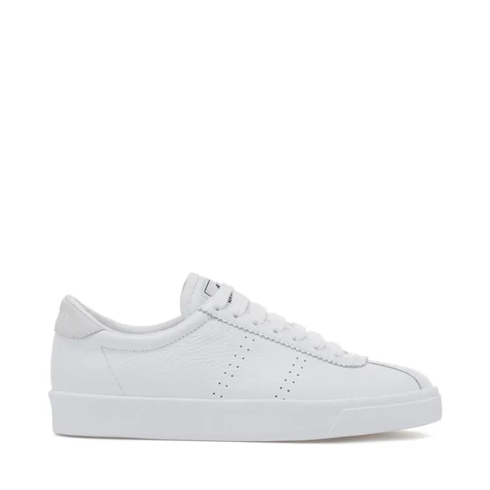 Women Sneakers Unisex 2843 CLUB S COMFORT LEATHER Low Cut FULL WHITE Superga Low Cut