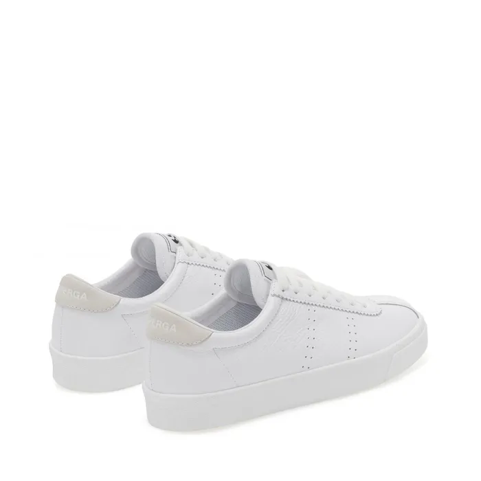 Women Sneakers Unisex 2843 CLUB S COMFORT LEATHER Low Cut FULL WHITE Superga Low Cut