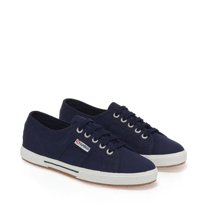 Women Sneakers Unisex 2950COTU Low Cut BLUE DK Superga Low Cut