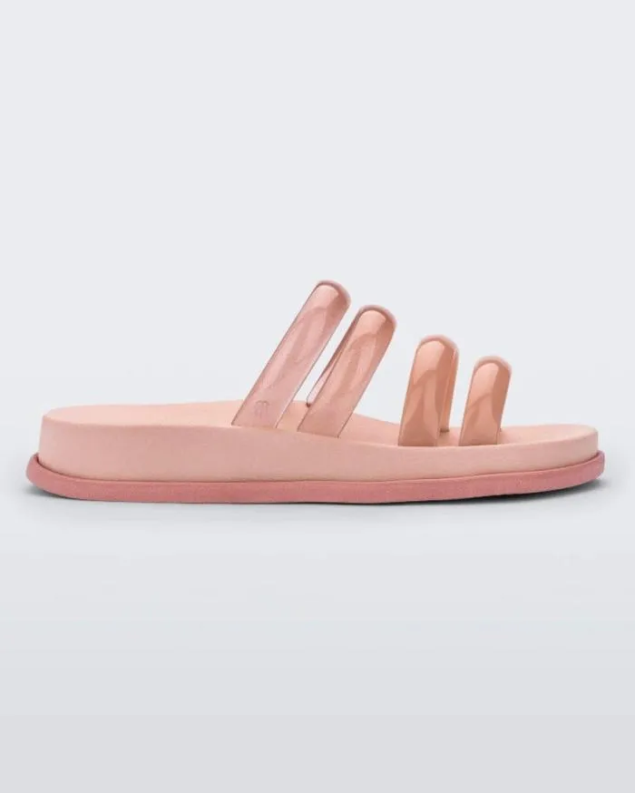 Women Soft Wave Slide Pinkclear Pink Melissa Slides