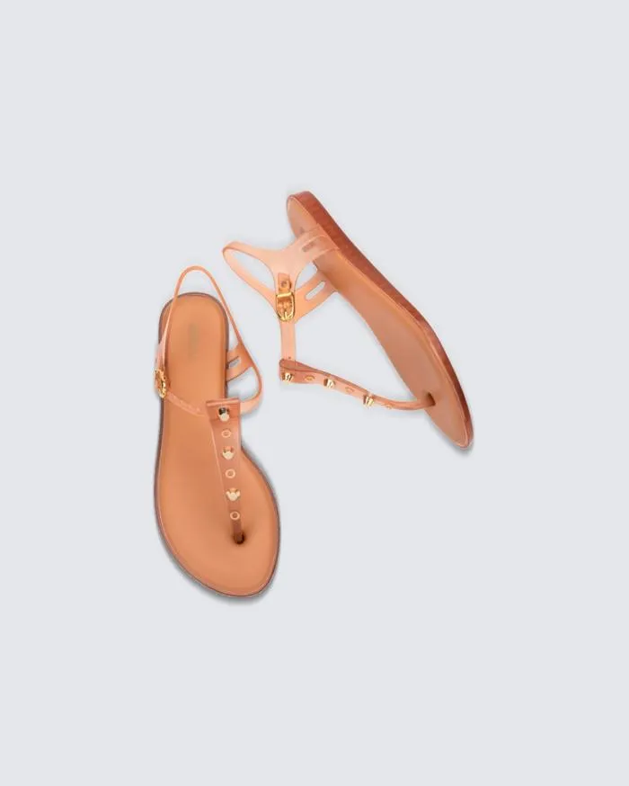 Women Solar Studs Clear Beige Melissa Sandals