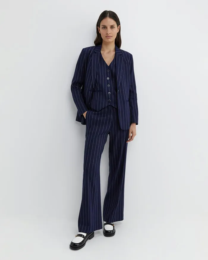 Women Sportscraft Blazers Brianne Stripe Blazer Navywhite