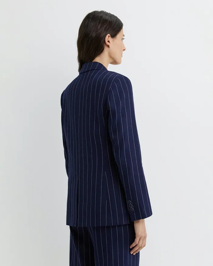 Women Sportscraft Blazers Brianne Stripe Blazer Navywhite