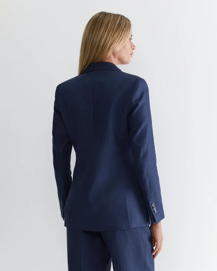 Women Sportscraft Jackets and Vests Freya Linen Blazer Navy