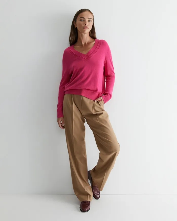 Women Sportscraft Knits and Cardigans Laurina Vneck Sweater Cerise