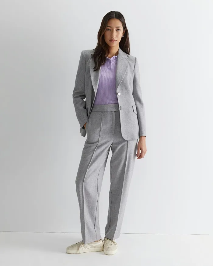 Women Sportscraft Knits and Cardigans Wool Silk Polo Lavender