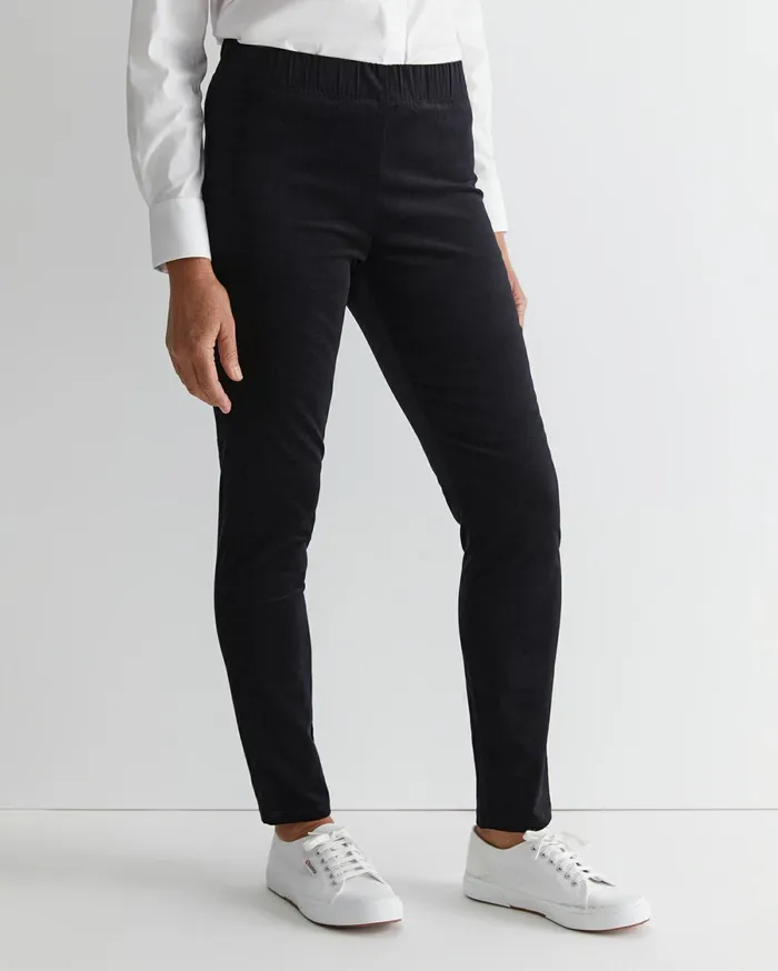 Women Sportscraft Pants Felicity Velvet Pull On Pant Black