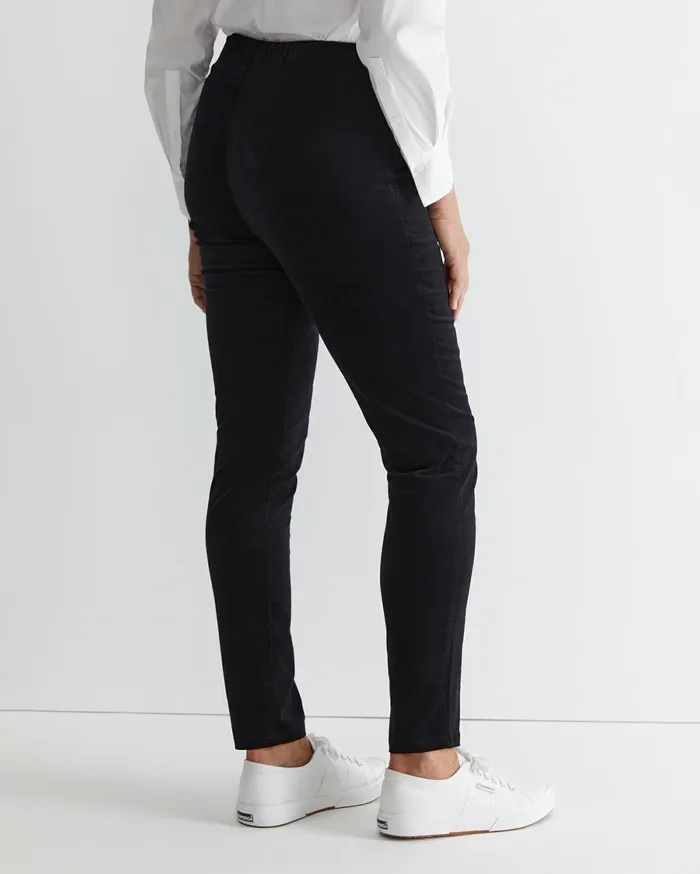 Women Sportscraft Pants Felicity Velvet Pull On Pant Black