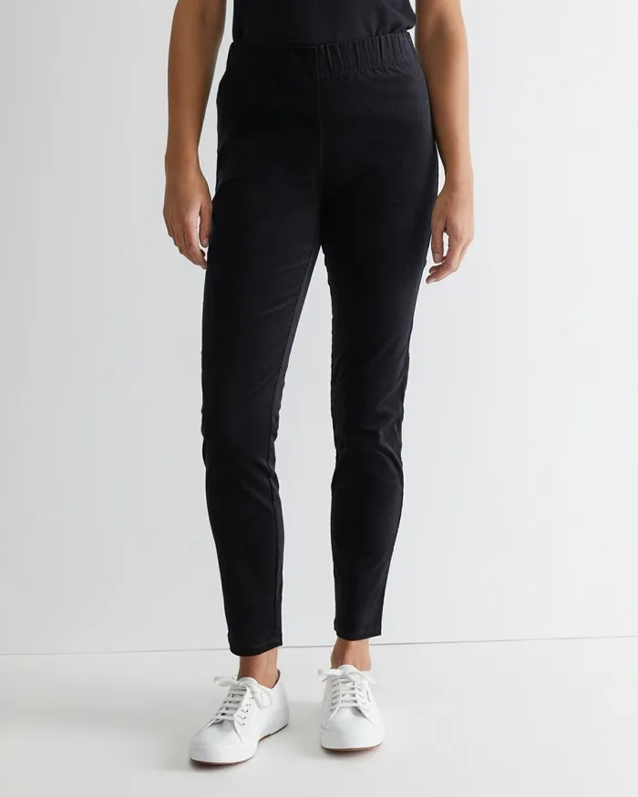 Women Sportscraft Pants Felicity Velvet Pull On Pant Black