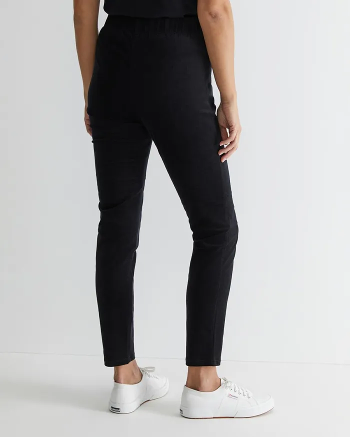 Women Sportscraft Pants Felicity Velvet Pull On Pant Black