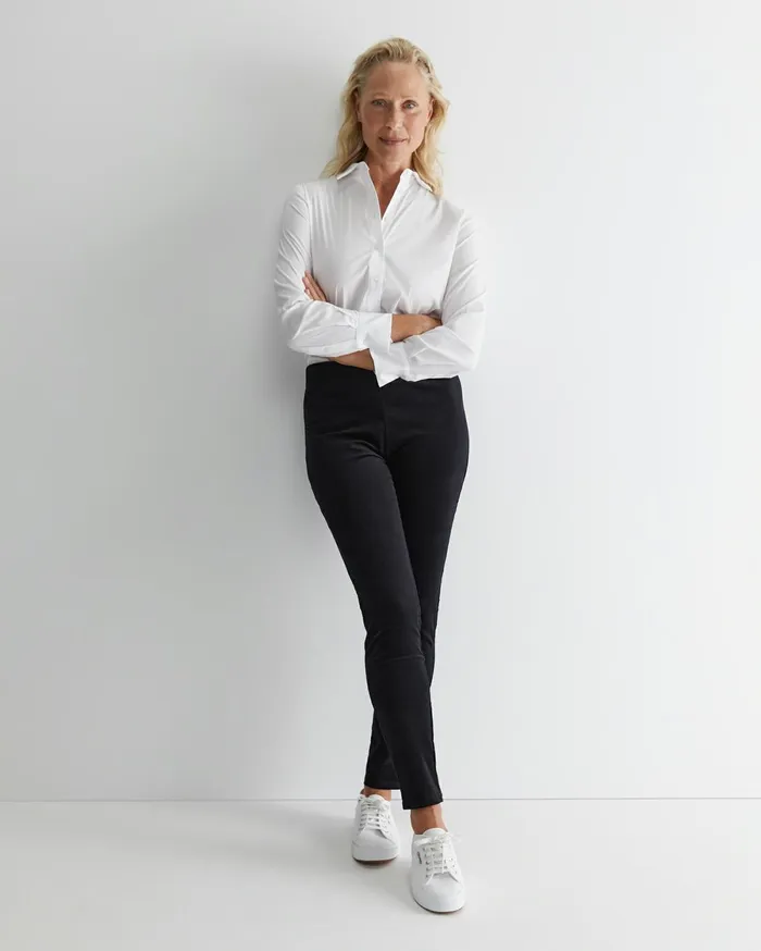 Women Sportscraft Pants Felicity Velvet Pull On Pant Black