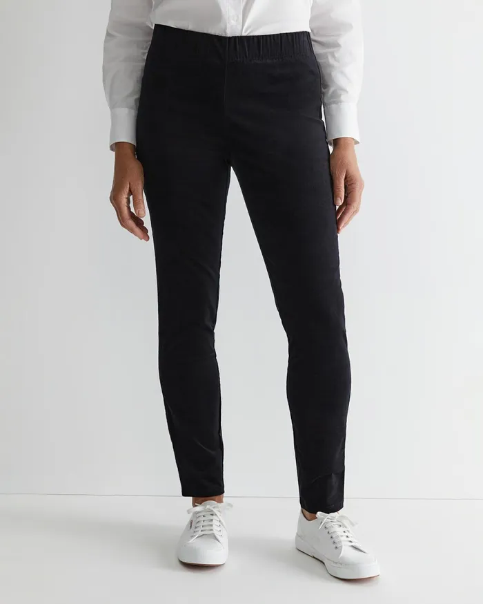 Women Sportscraft Pants Felicity Velvet Pull On Pant Black