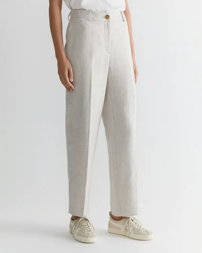 Women Sportscraft Pants Freya Straight Linen Pant String