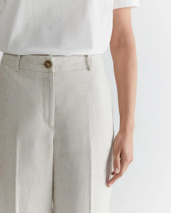 Women Sportscraft Pants Freya Straight Linen Pant String