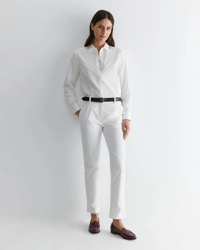 Women Sportscraft Pants Laura Relaxed Chino White