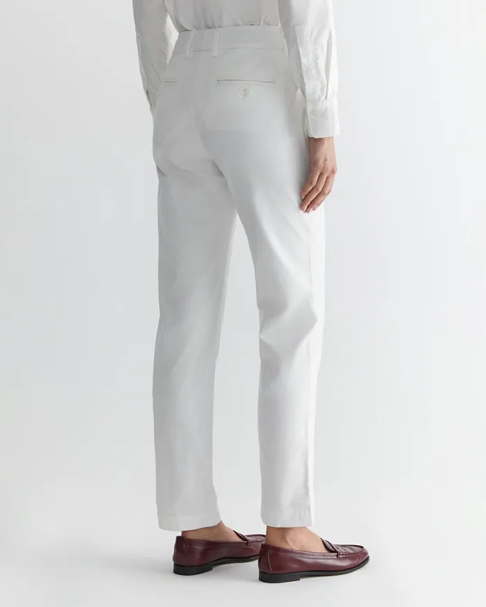 Women Sportscraft Pants Laura Relaxed Chino White